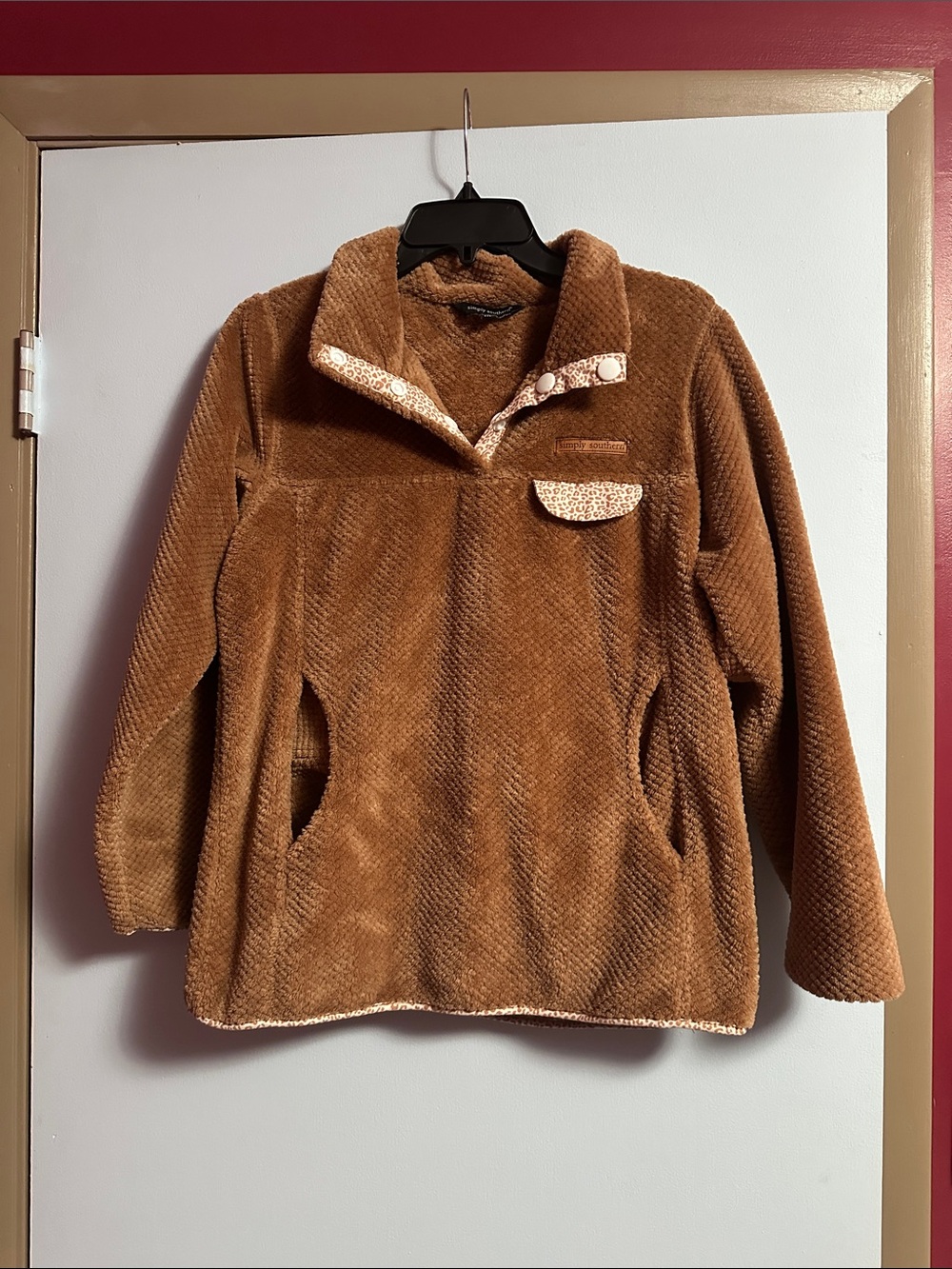 Simply Southern Plush Brown Kids Pullover